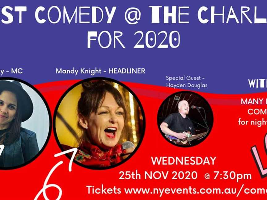 Comedy at the Charles Hotel, Events in North Perth