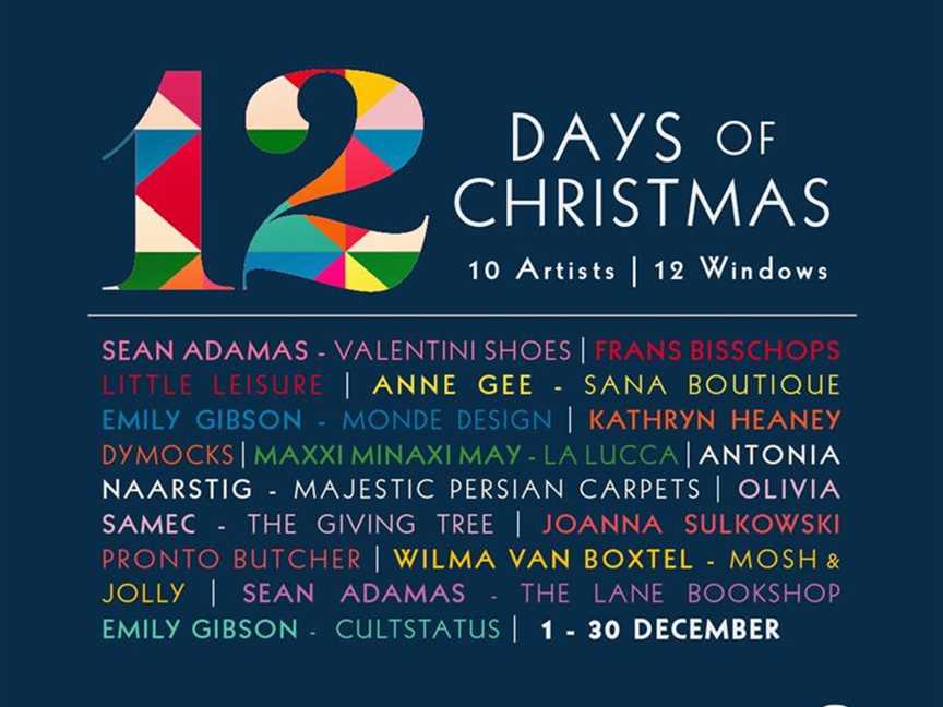 The 12 Days of Christmas Window Artwalk, Events in Claremont