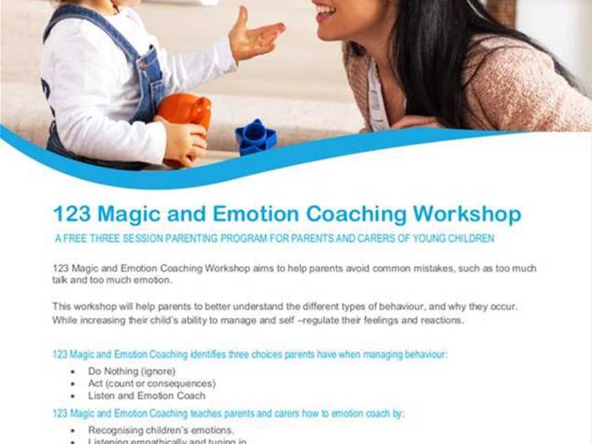 123 Magic and Emotion Coaching Workshop, Events in Jurien Bay