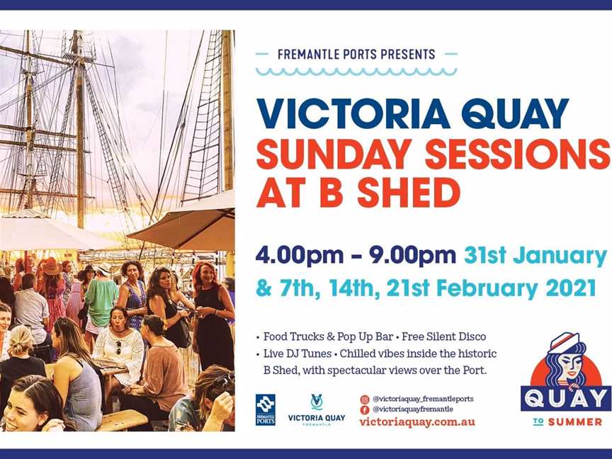 Victoria Quay Sunday Sessions at B Shed, Events in Fremantle
