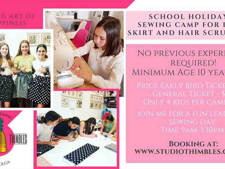 School Holidays Sewing Camps for kids, Events in Subiaco