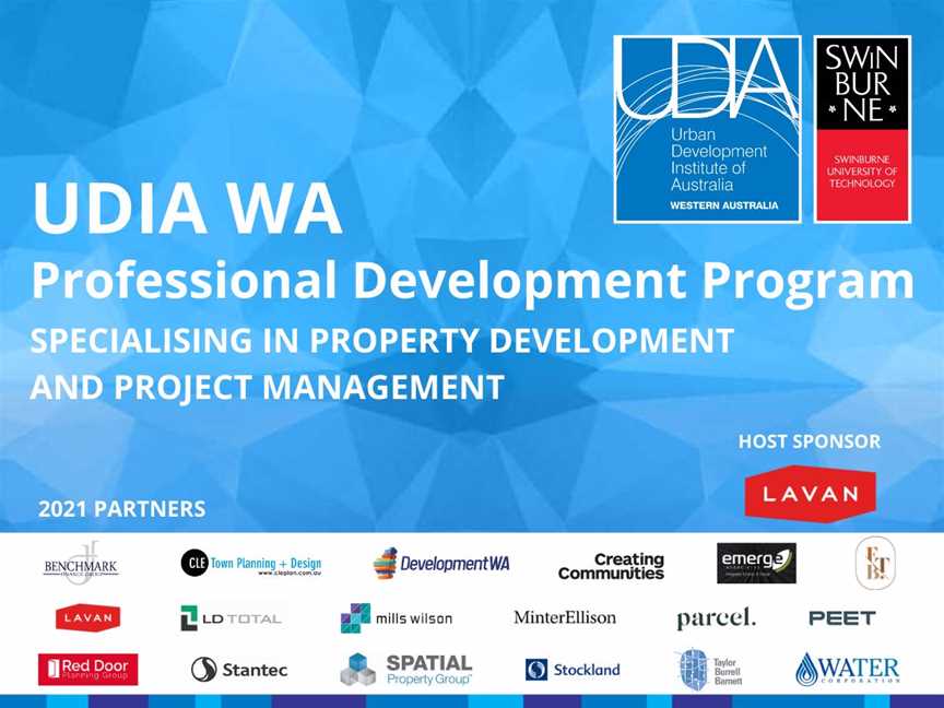 UDIA WA Professional Development Program; Specialising in Property Development & Project Management, Events in Perth