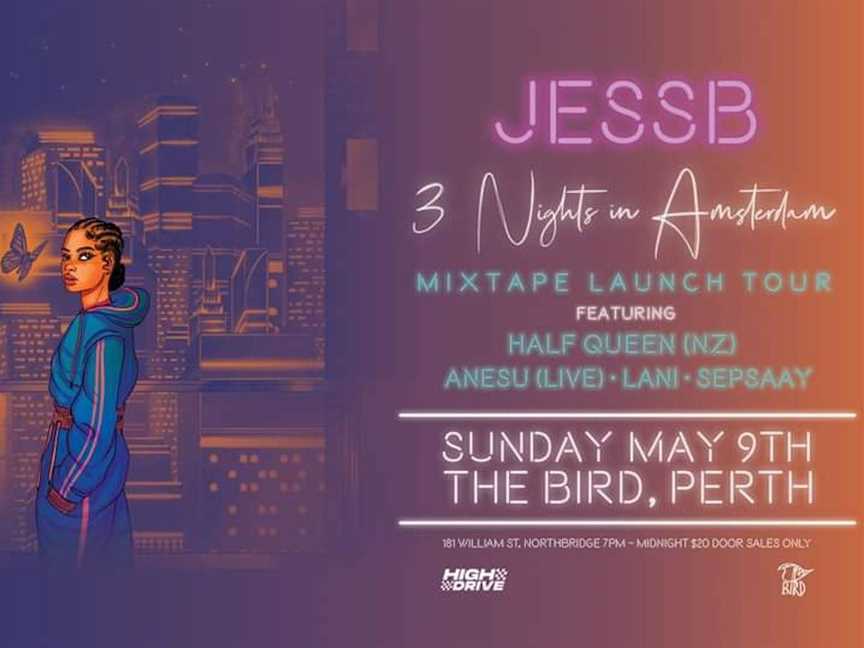 JessB '3 Nights in Amsterdam' Mixtape Launch Tour (PERTH), Events in Perth