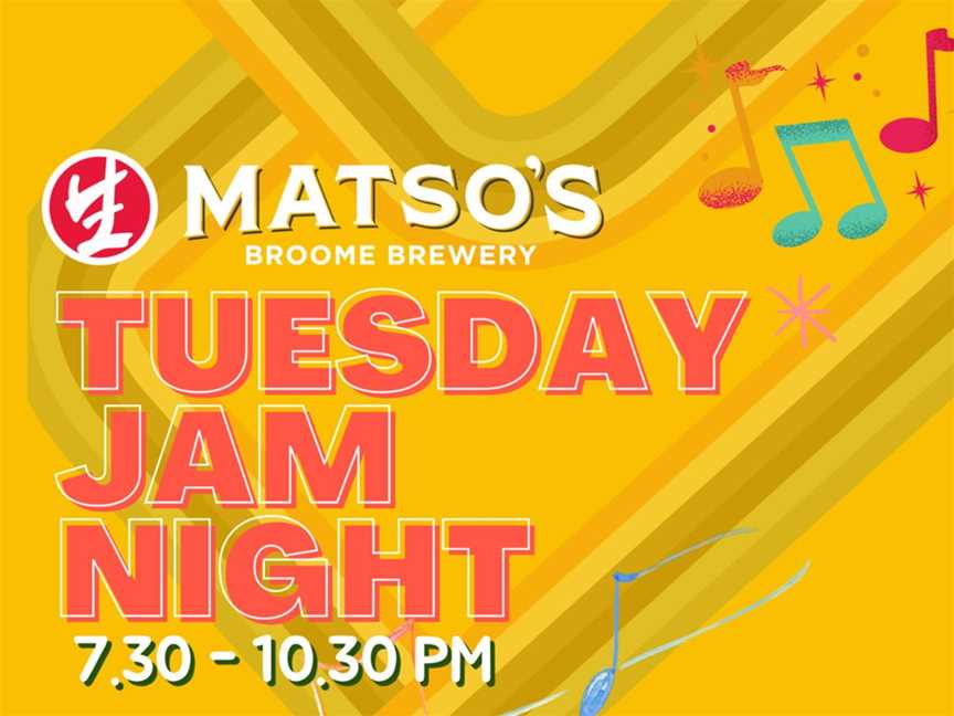 Jam Night at Matso's Broome Brewery, Events in Broome