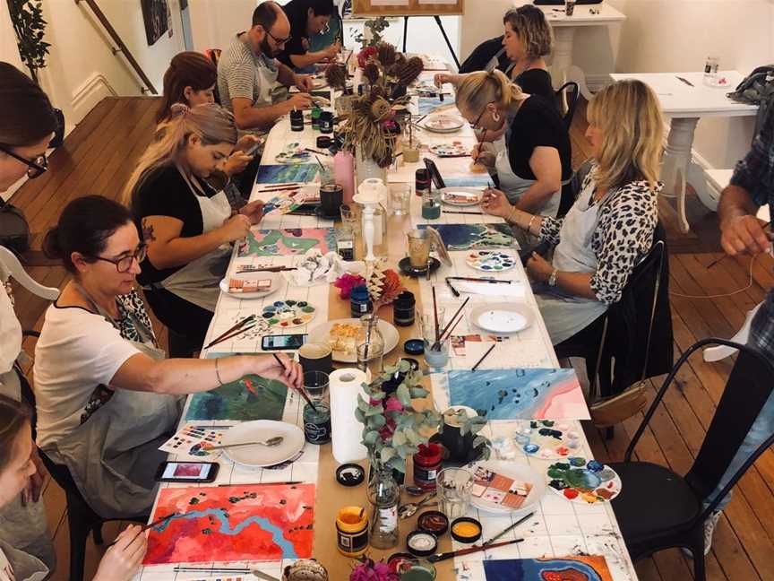Painting with Pippa: Abstract Aerial Painting Class, Events in Subiaco