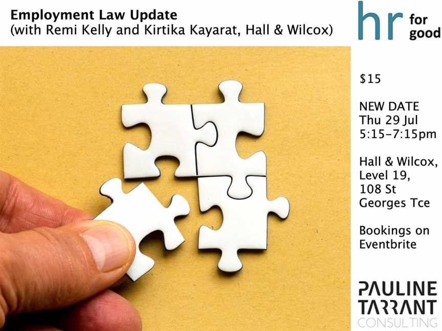 Employment Law Update, Events in Perth
