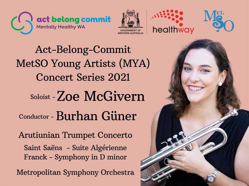 Act-Belong-Commit MetSO Young Artists (MYA) Concert Series 2021 - Winter, Events in Churchlands