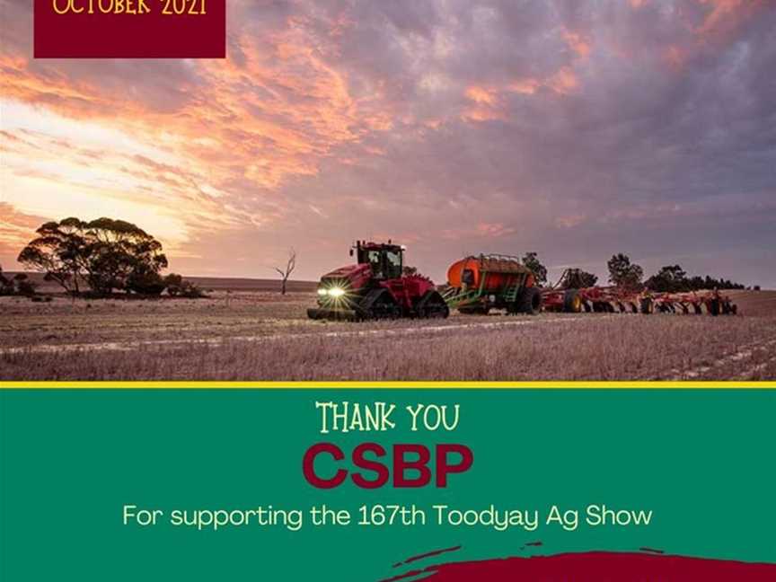 Toodyay Agricultural Show, Events in Toodyay