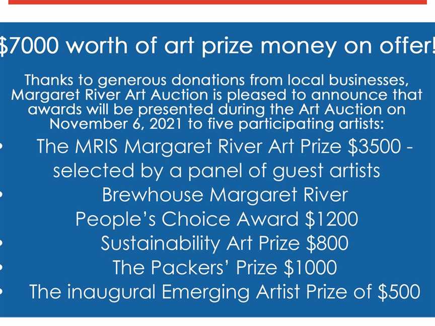 16th Annual Margaret River Art Auction, Events in Margaret River
