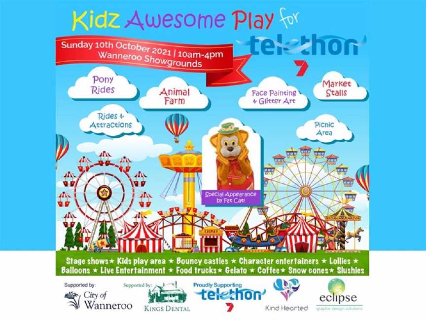 Kidz Awesome Play for Telethon, Events in Wanneroo
