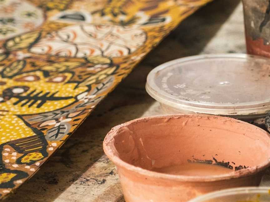 Ochre prepared for painting