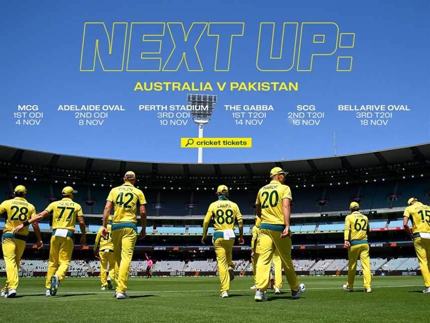 Men’s ODI Series Australia v Pakistan, Events in North Adelaide