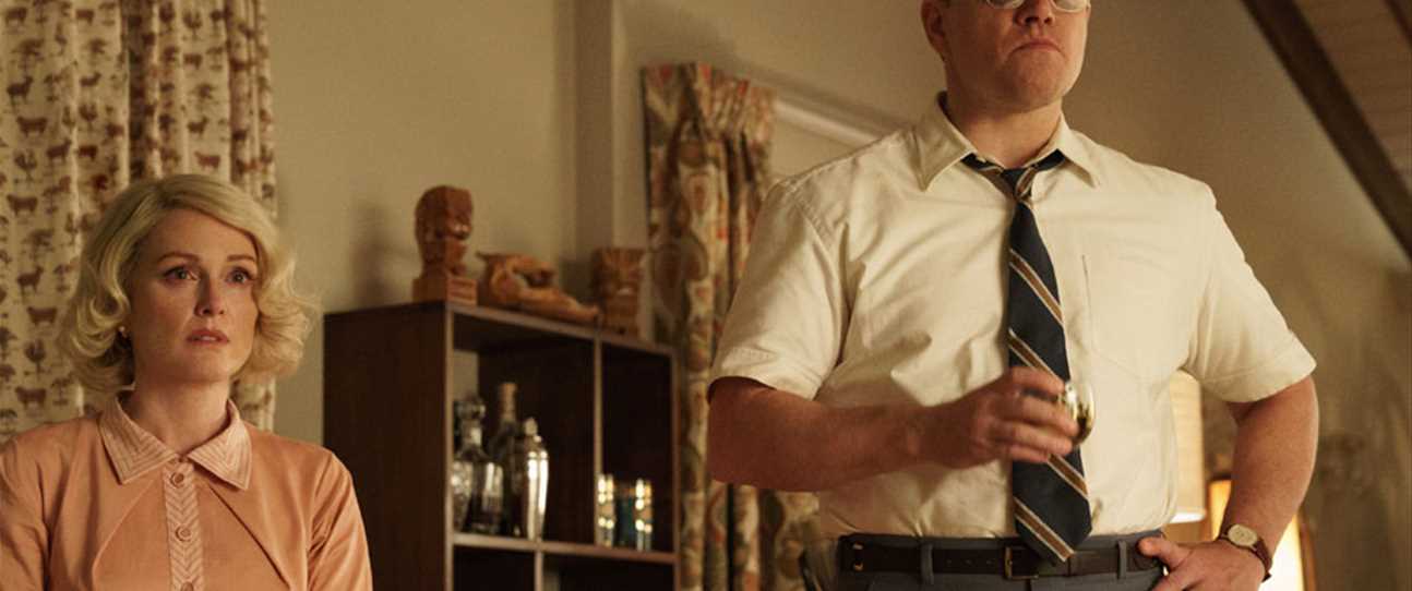Dark, dangerous and deeply unsettling, Suburbicon is a slick satire on American suburbia