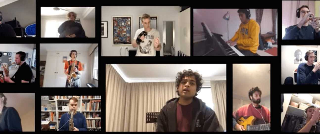 Awesome video of 84 talented WAAPA Jazz Students playing from home - what a life!