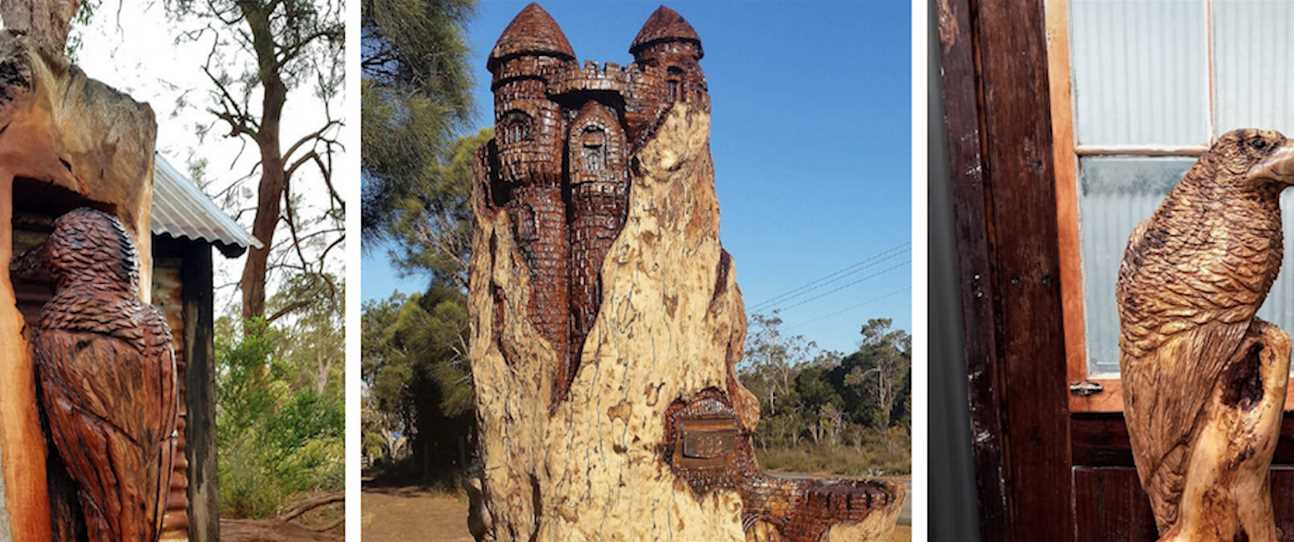 Meet Darrel Radcliffe, the chainsaw artist who turned tree stumps into a sculpture park